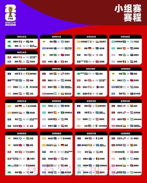 2026世界杯赛程完整版最新时间表怎么看 2026世界杯赛程完整版最新时间表怎么看